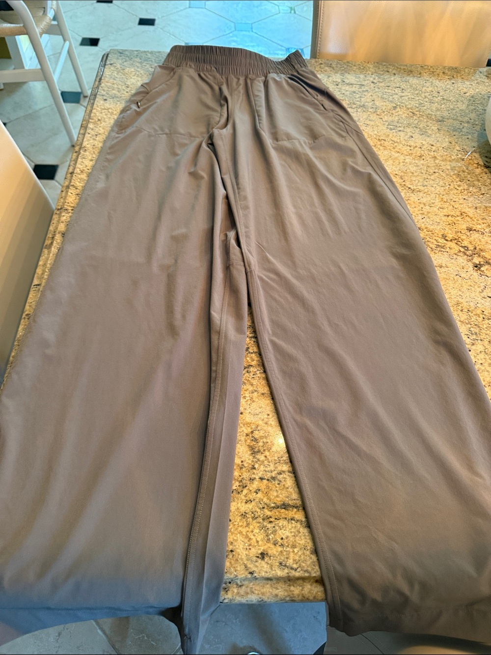 lululemon athletica Wide Leg Pants in Taupe
